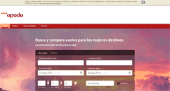 Desktop Screenshot of opodo.es