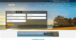 Desktop Screenshot of lastminute.opodo.de